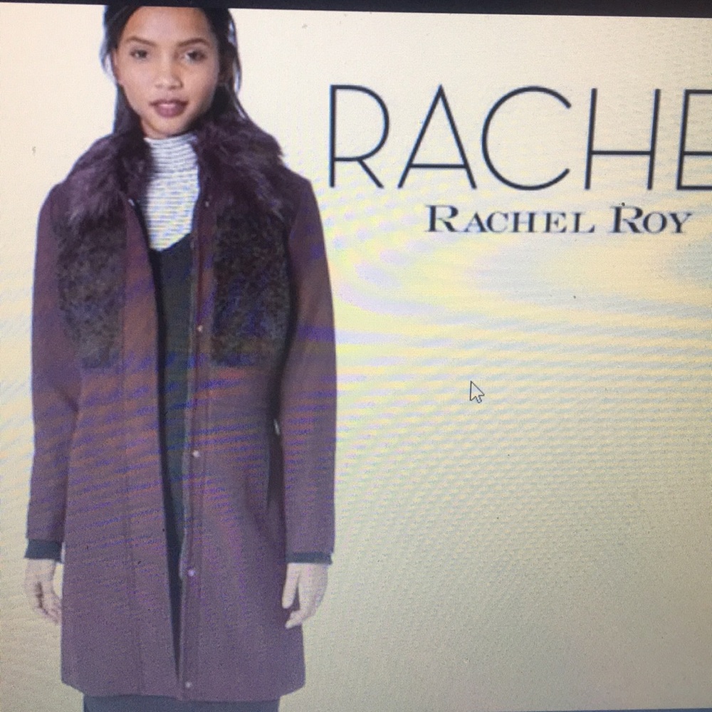 Rachel Roy wool burgundy (wine)coat xl